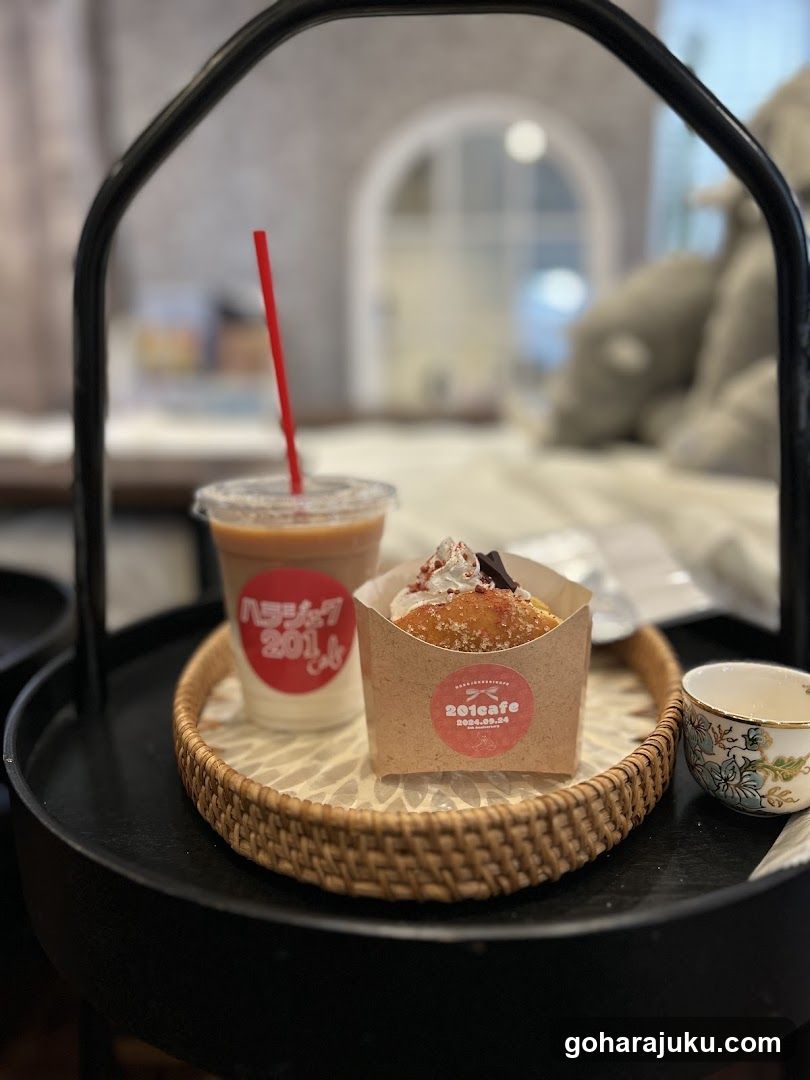 Boba and Pastry on Tray