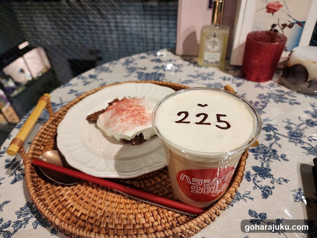 Cafe Interior with Dessert and Drink