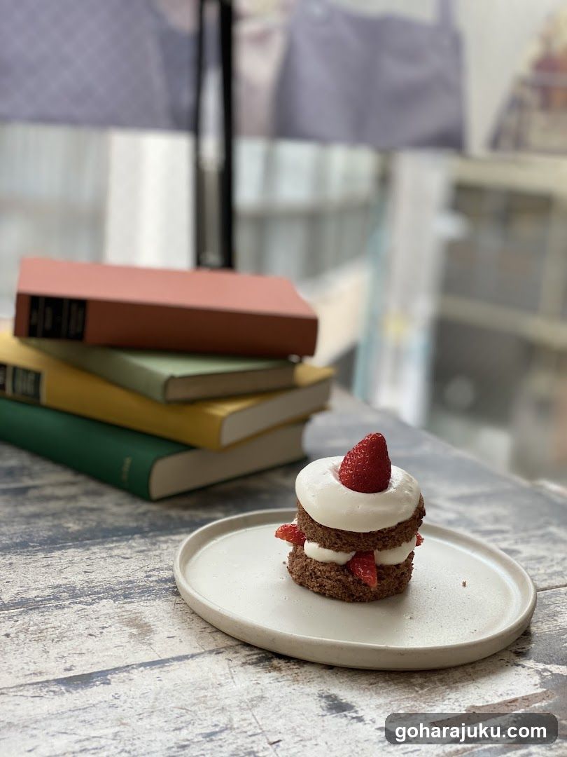 Strawberry Cake with Books