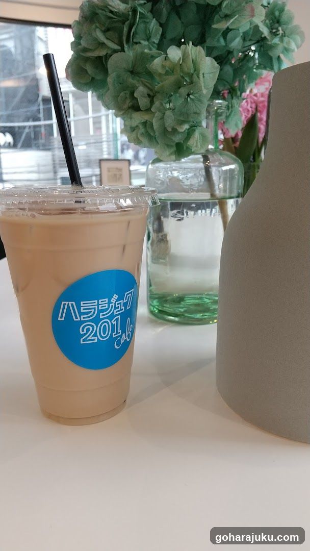 Iced Coffee with Blue Sticker