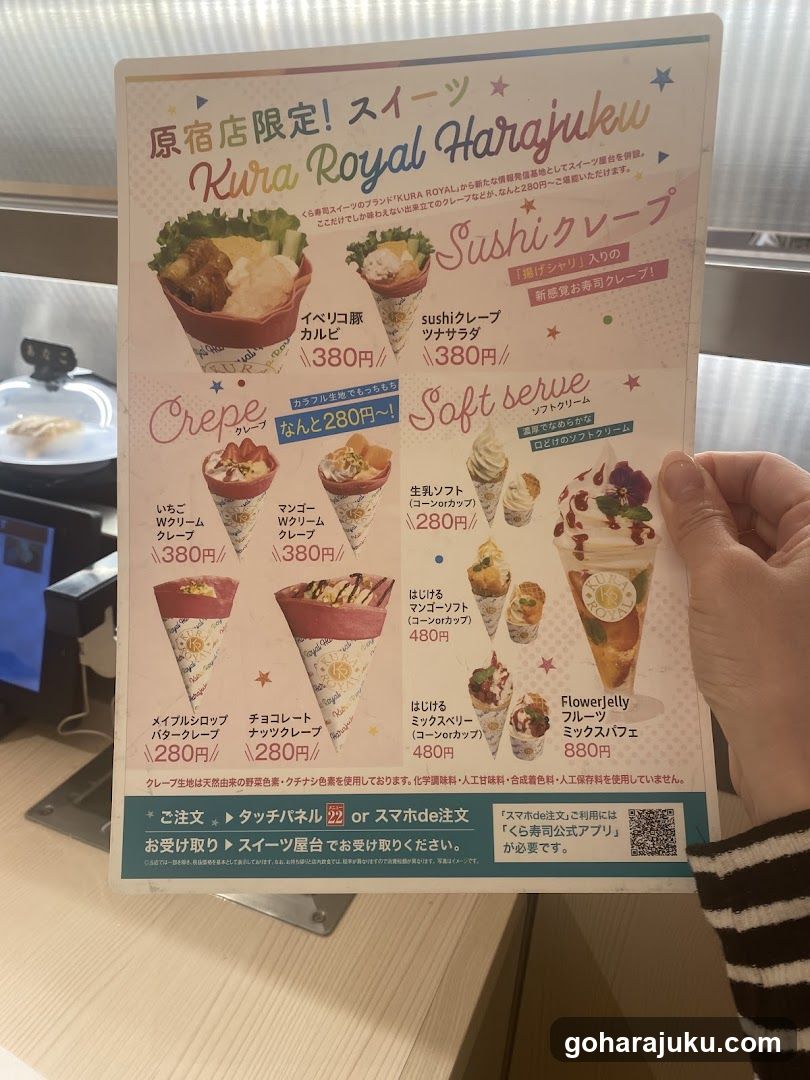 Sushi Crepe Menu Board