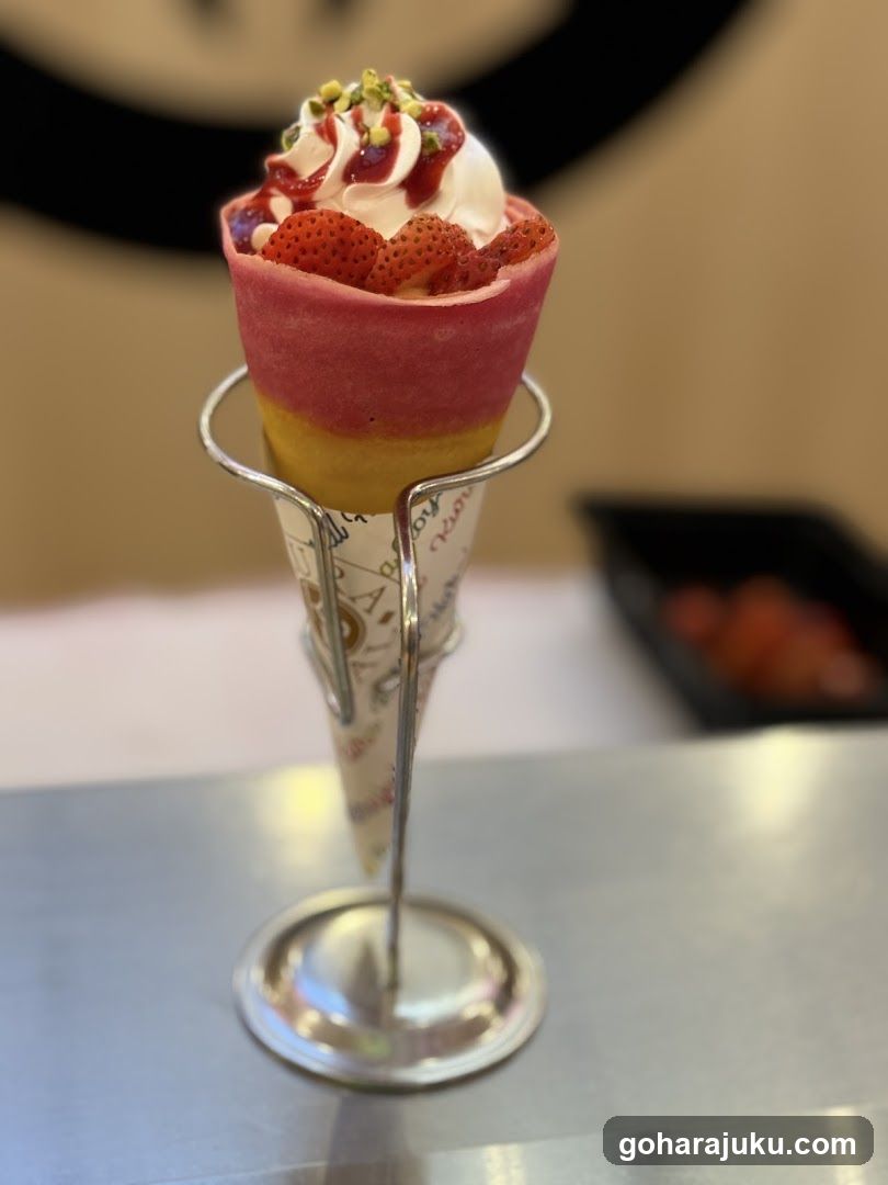 Strawberry Ice Cream Cone