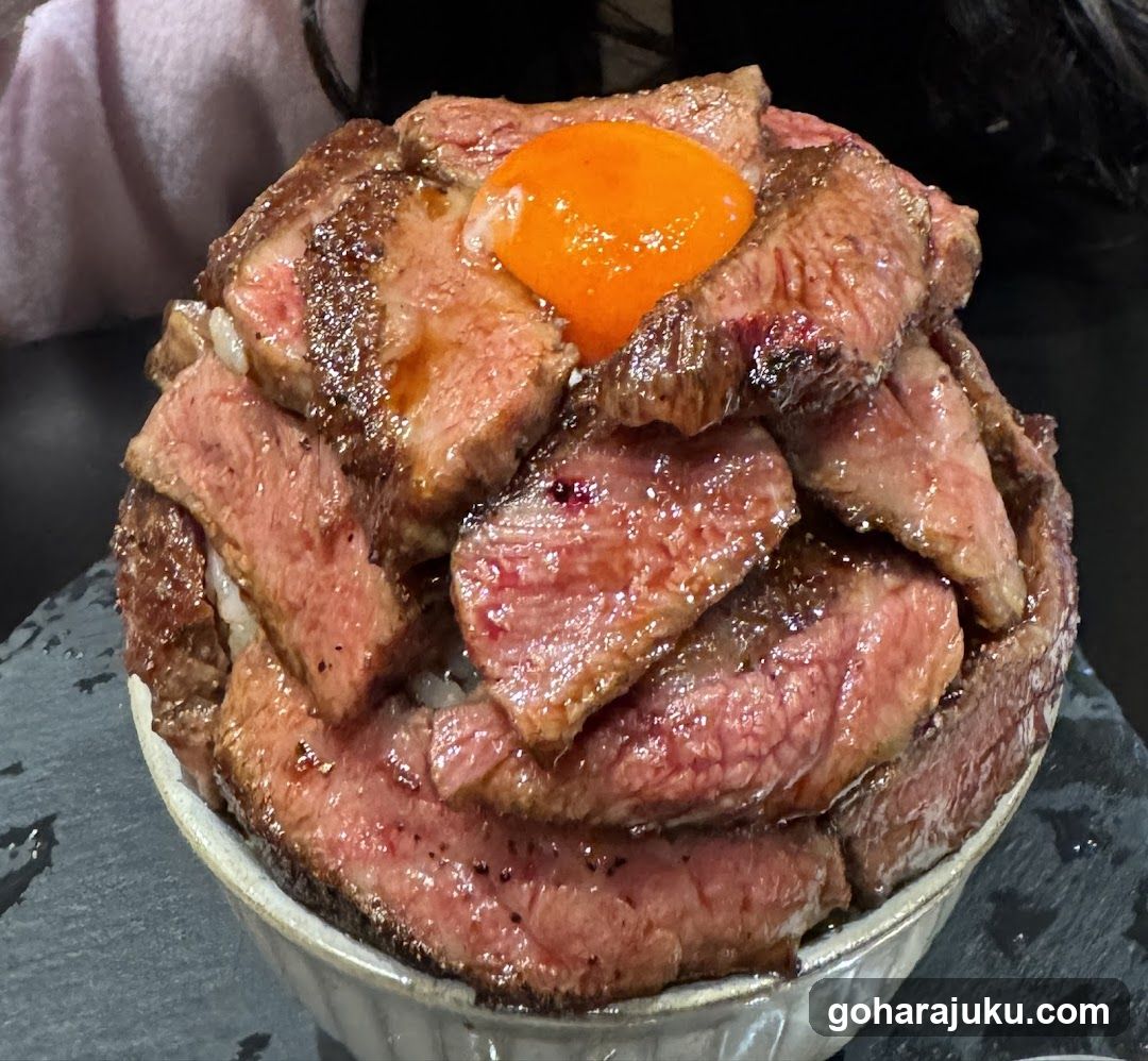 Beef Bowl with Raw Egg Yolk