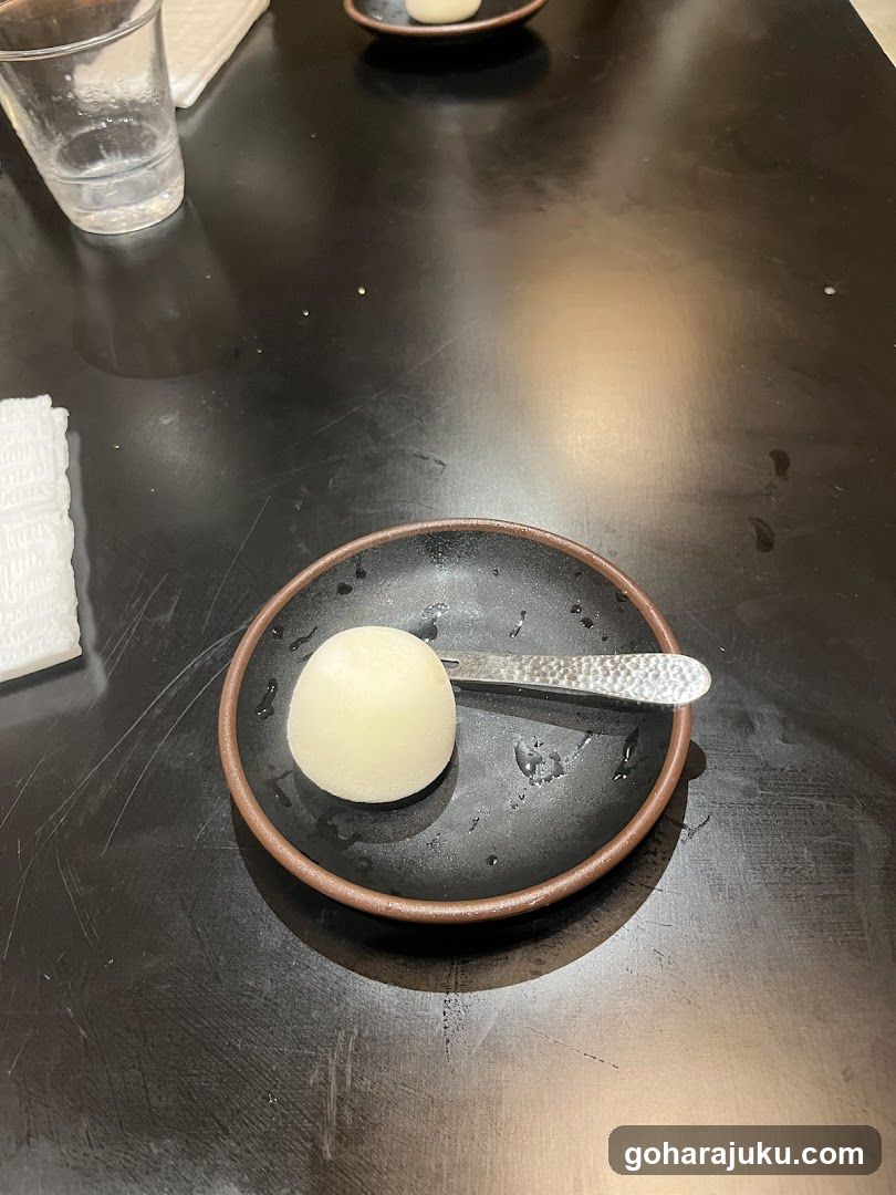 Dessert on a small plate