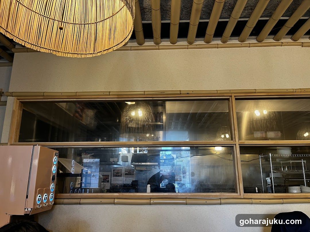 Restaurant Interior View Through Window
