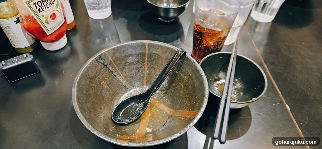 Empty Dining Table with Condiments