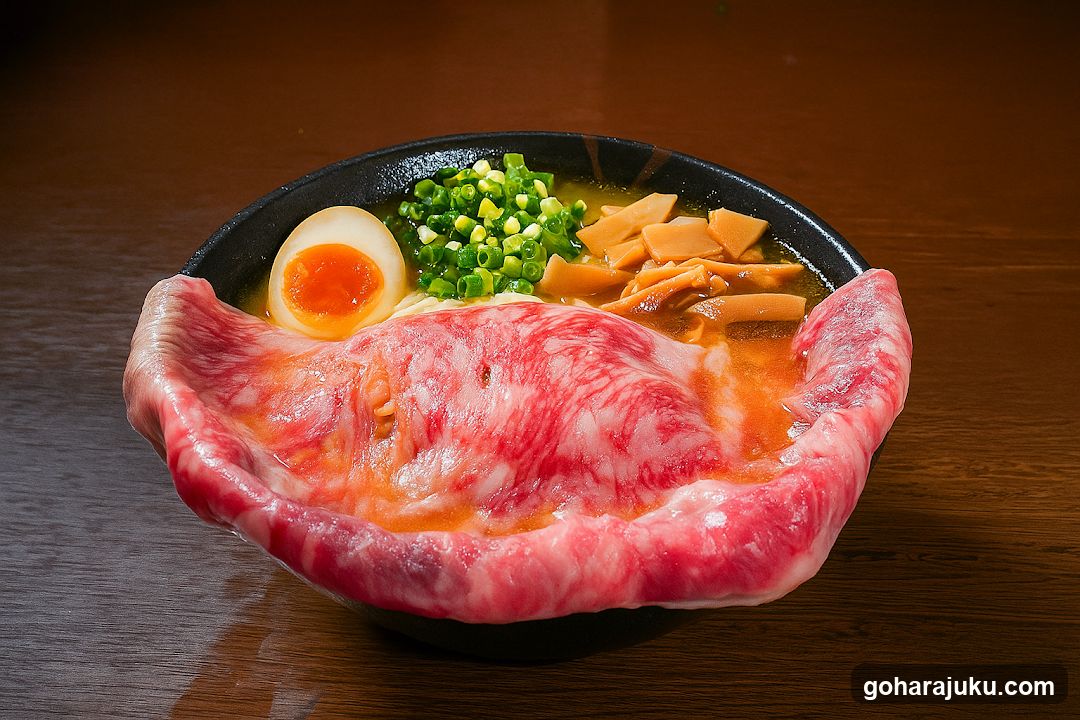 Ramen Bowl with Marinated Beef and Egg
