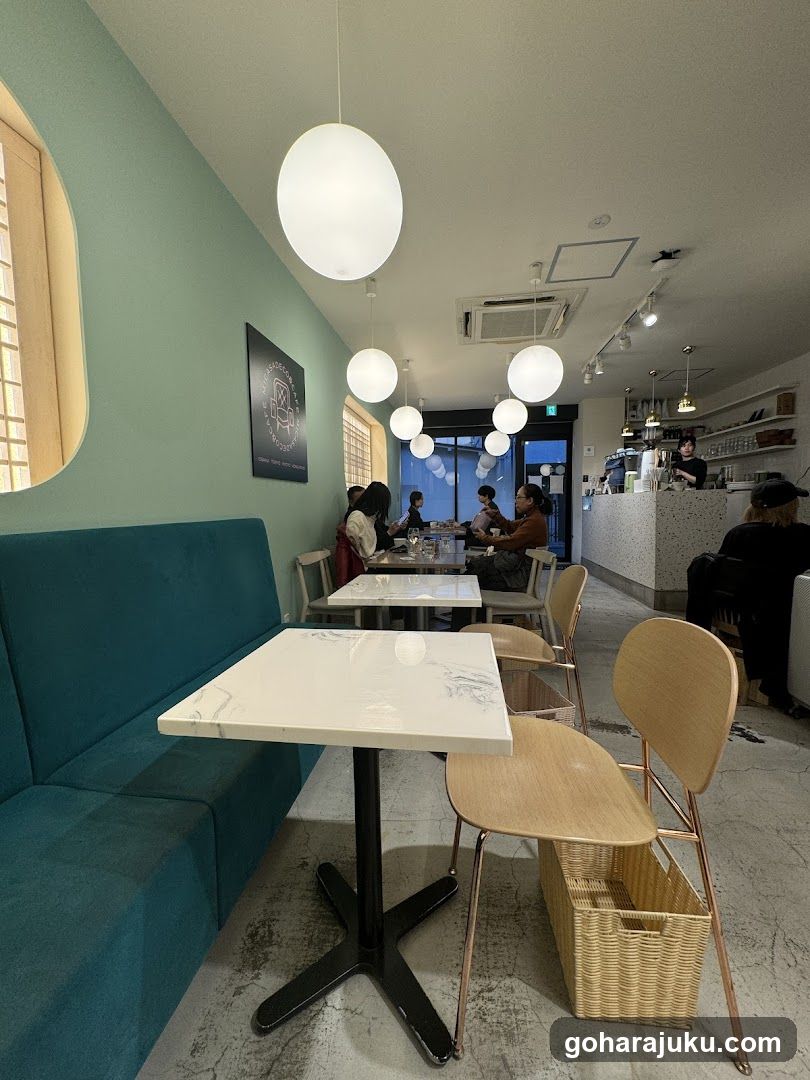 Interior of a modern cafe