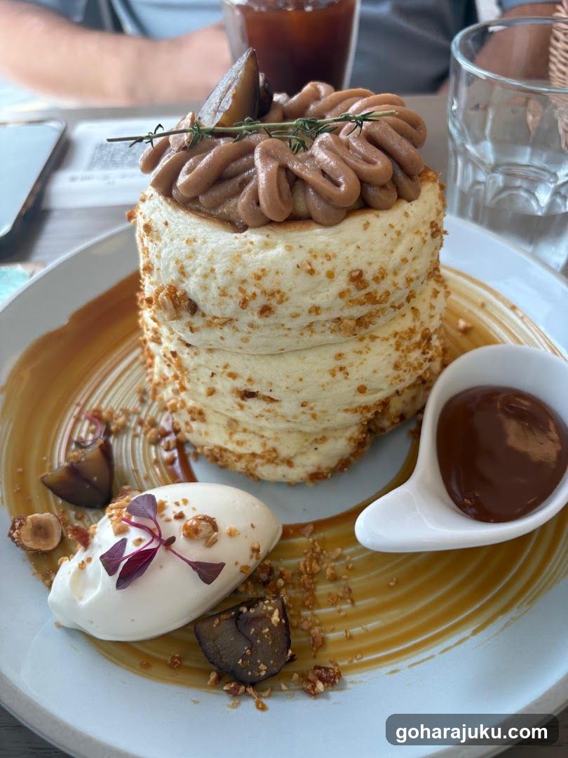 Layered Dessert with Caramel Sauce and Chocolate Dip