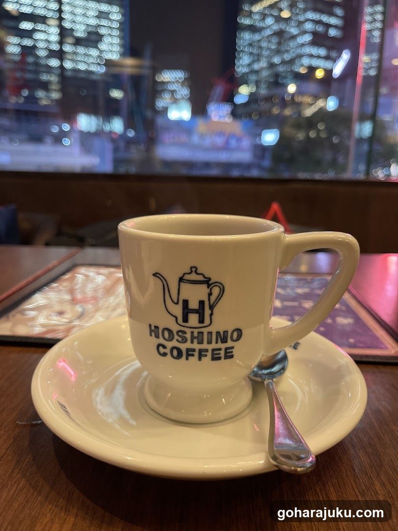 Hoshino Coffee Cup with City View
