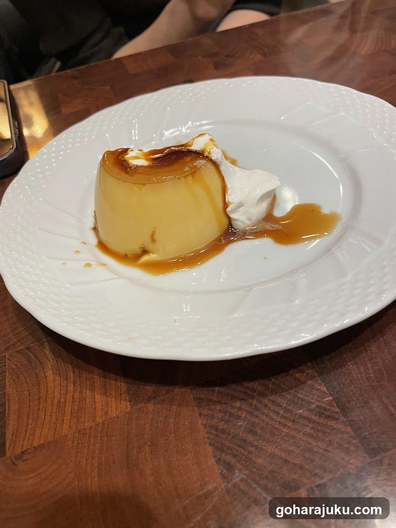 Caramel Pudding with Whipped Cream