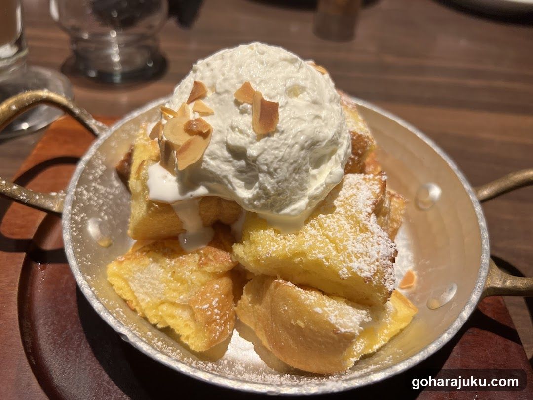 Waffle Dessert with Ice Cream