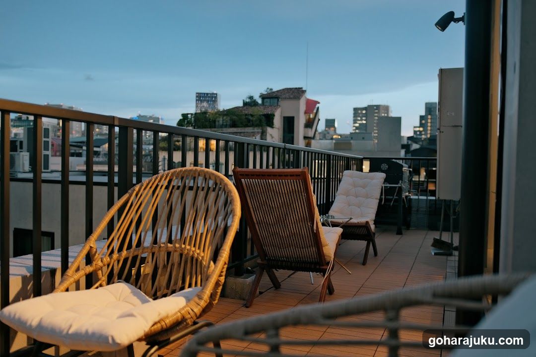 Balcony View at Dusk