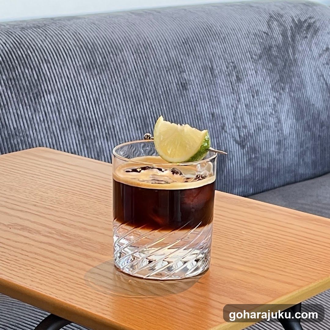 Cocktail with Lime Garnish