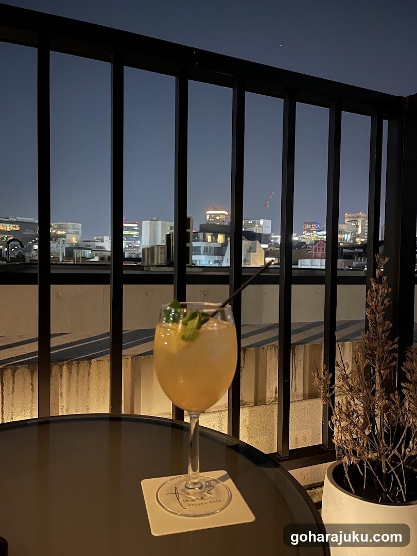 Rooftop Cocktail at Night