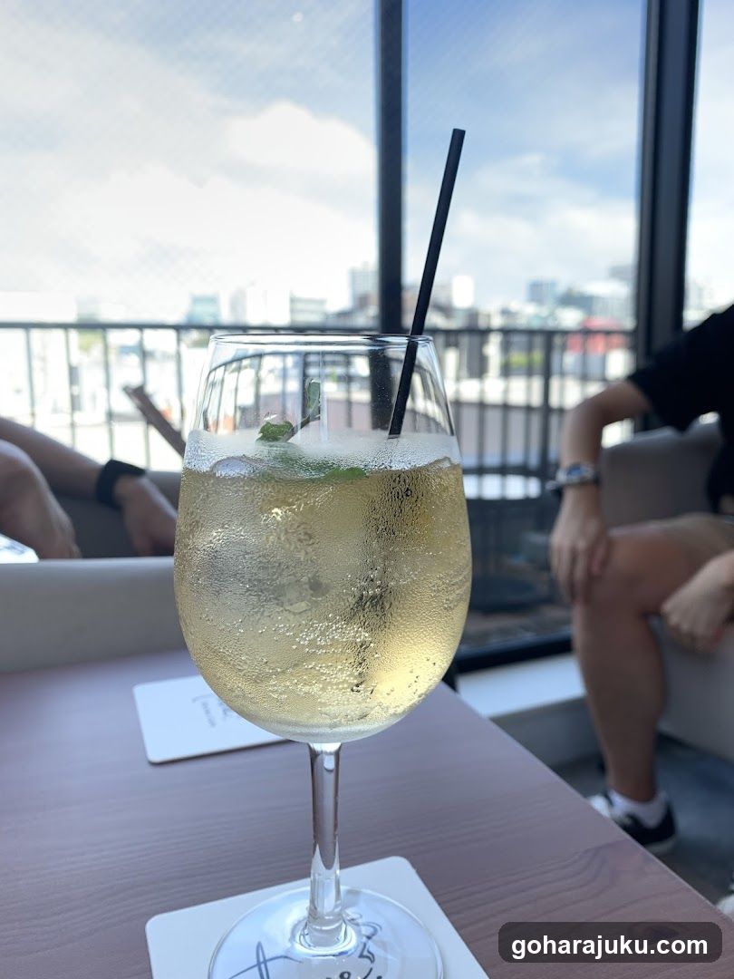 Rooftop Drink with City View