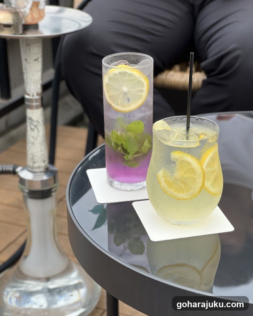 Refreshing Drinks on a Table