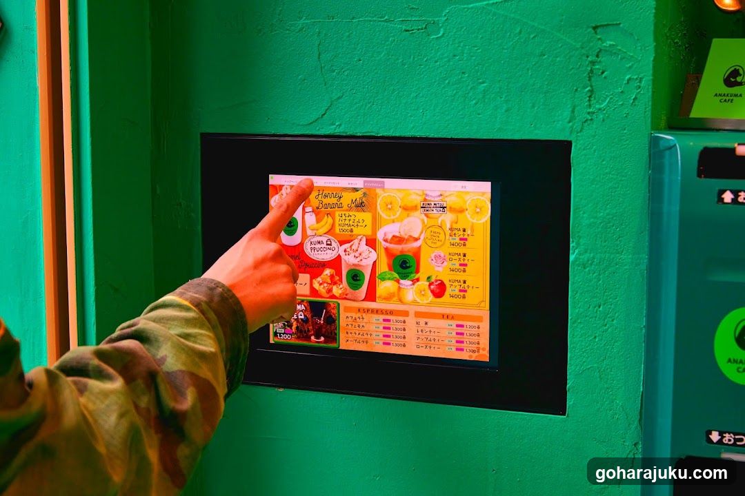 Touchscreen Menu Display