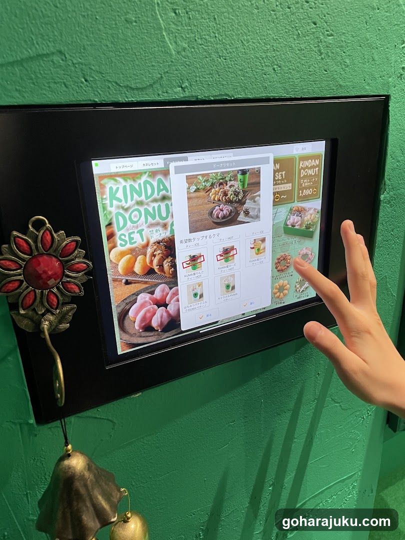 Touchscreen Menu Display