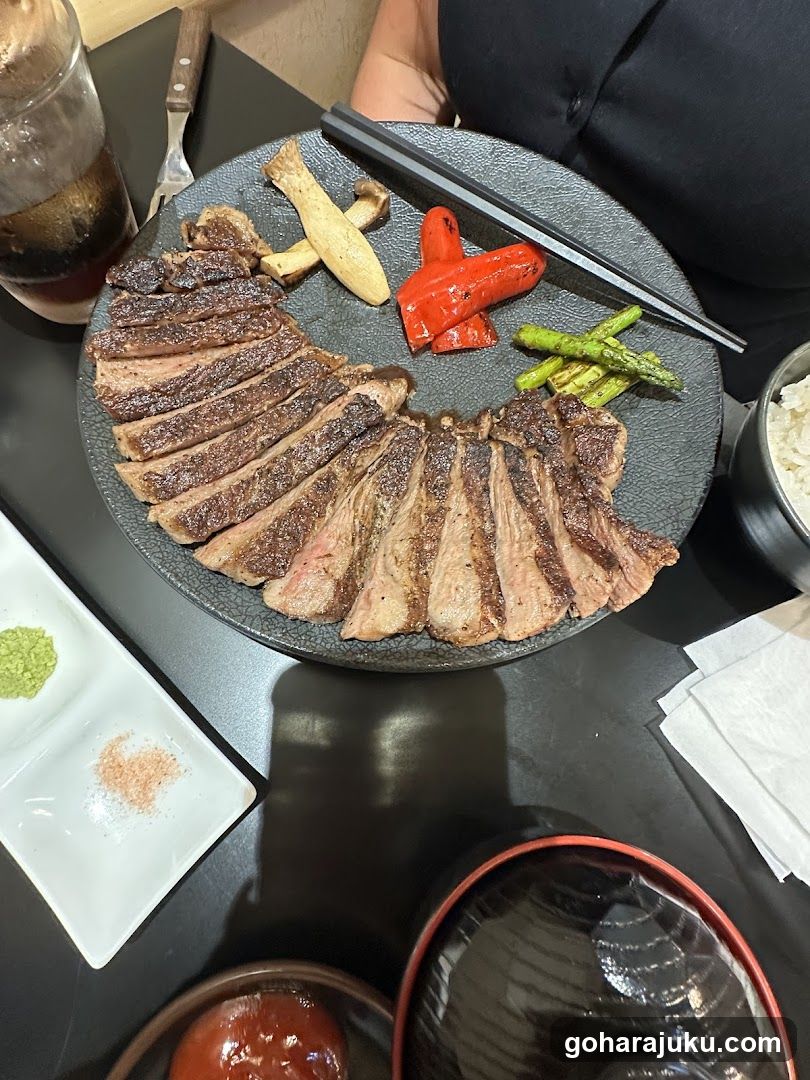Sliced Steak with Sides