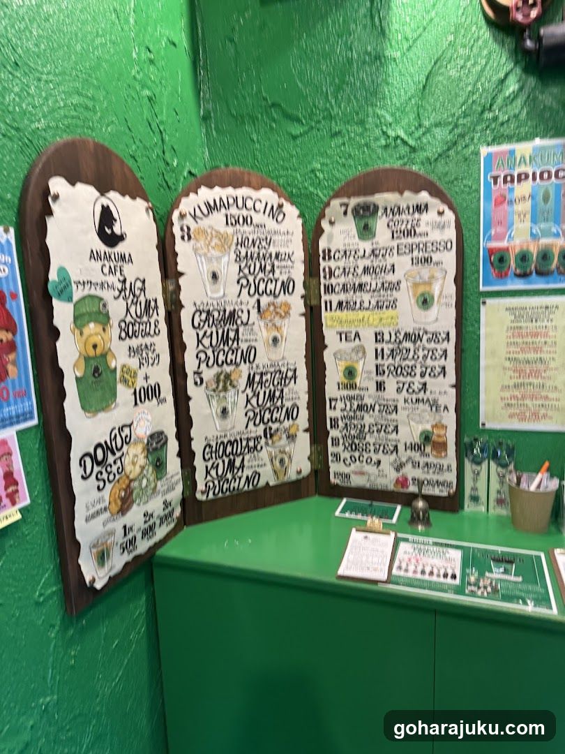 Anakuma Cafe Interior Display