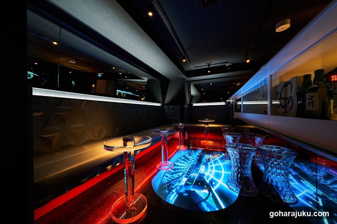 Neon Bar Interior
