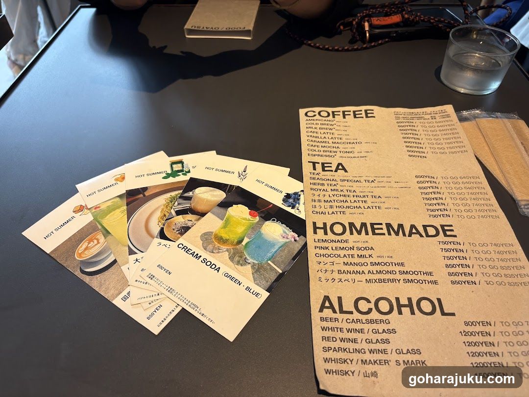 Coffee Shop Table Display
