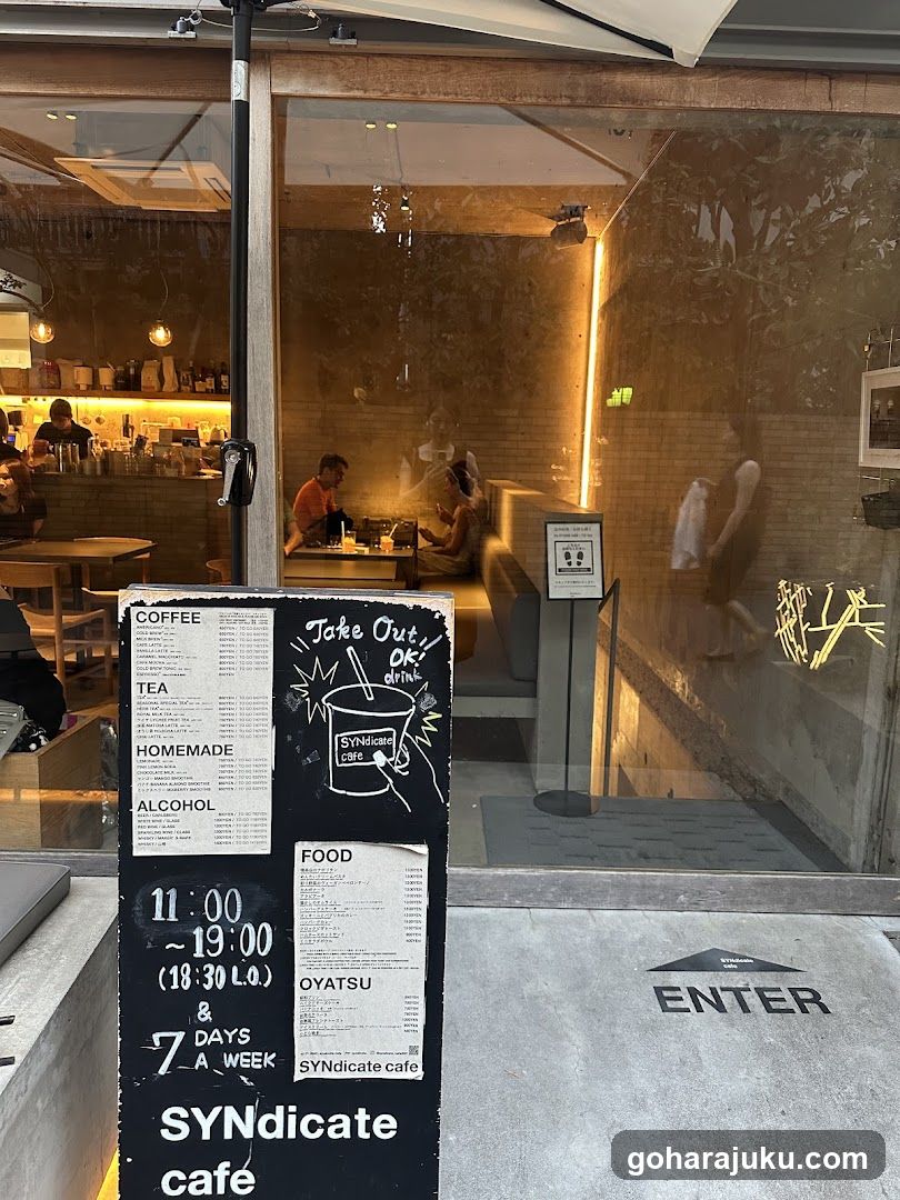 Photo of the physical storefront facade with visible signage and menu board outside.