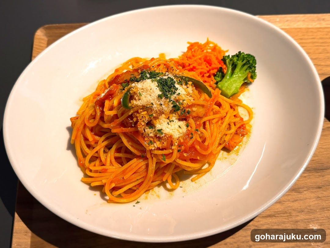 Spaghetti with Broccoli and Cheese Topping