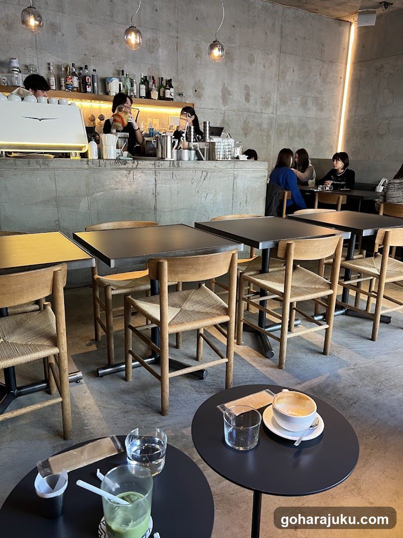 Interior of a modern coffee shop
