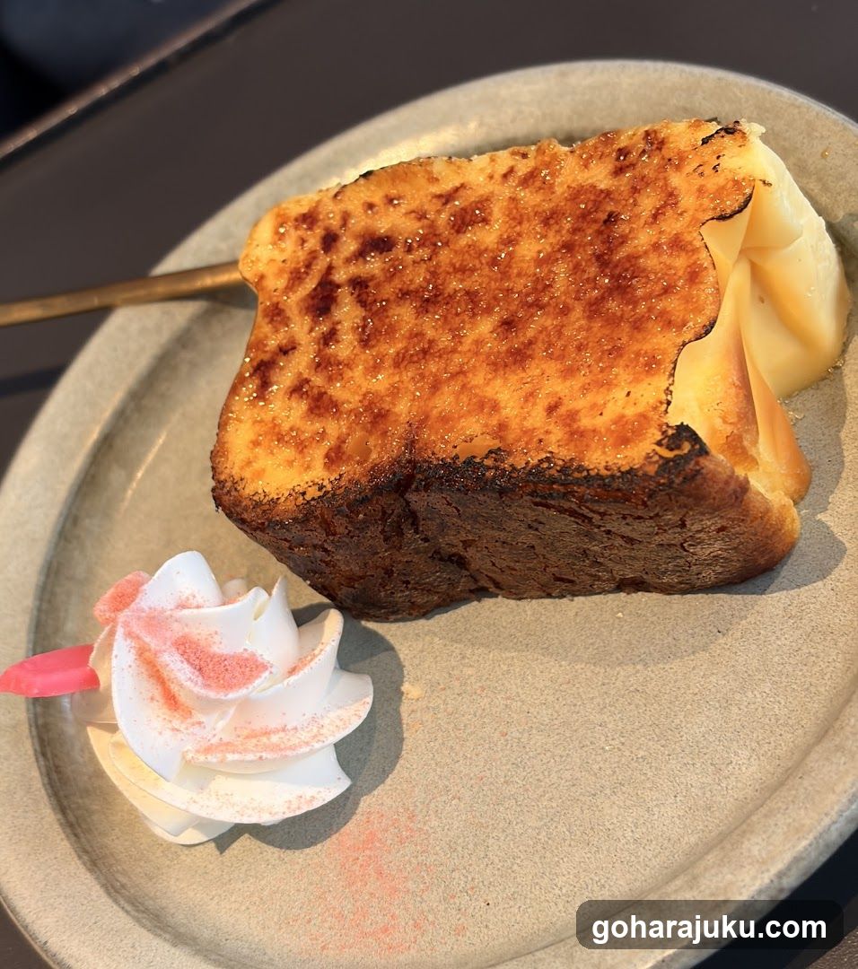 Baked Bread with Whipped Cream