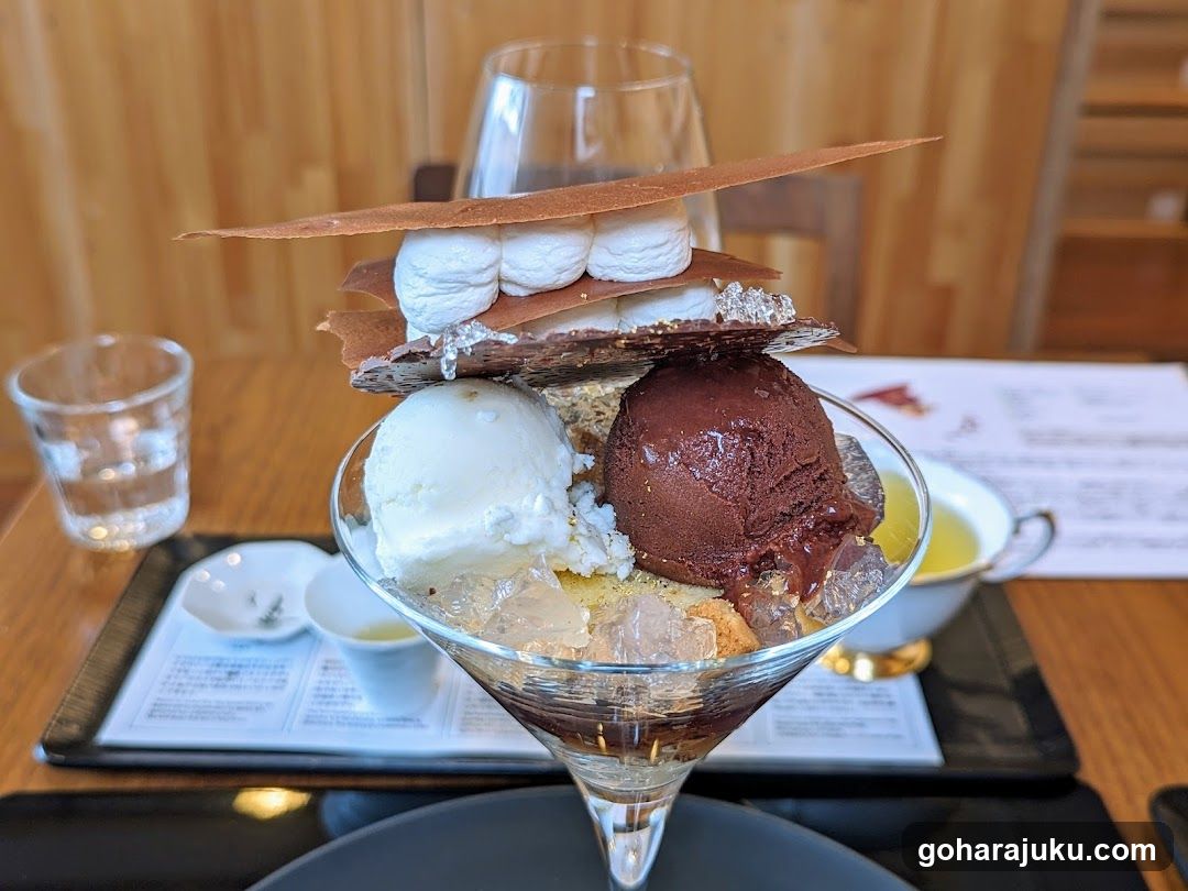 Dessert in a glass bowl
