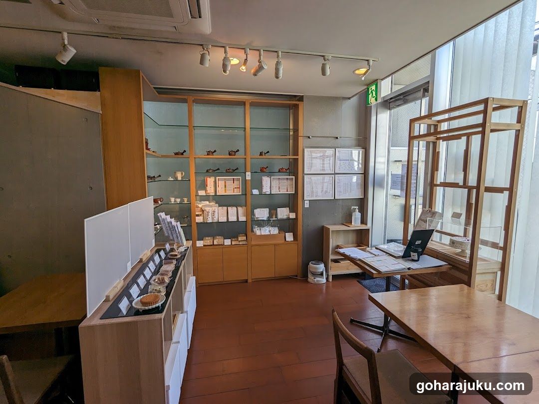Interior of a small shop or cafe