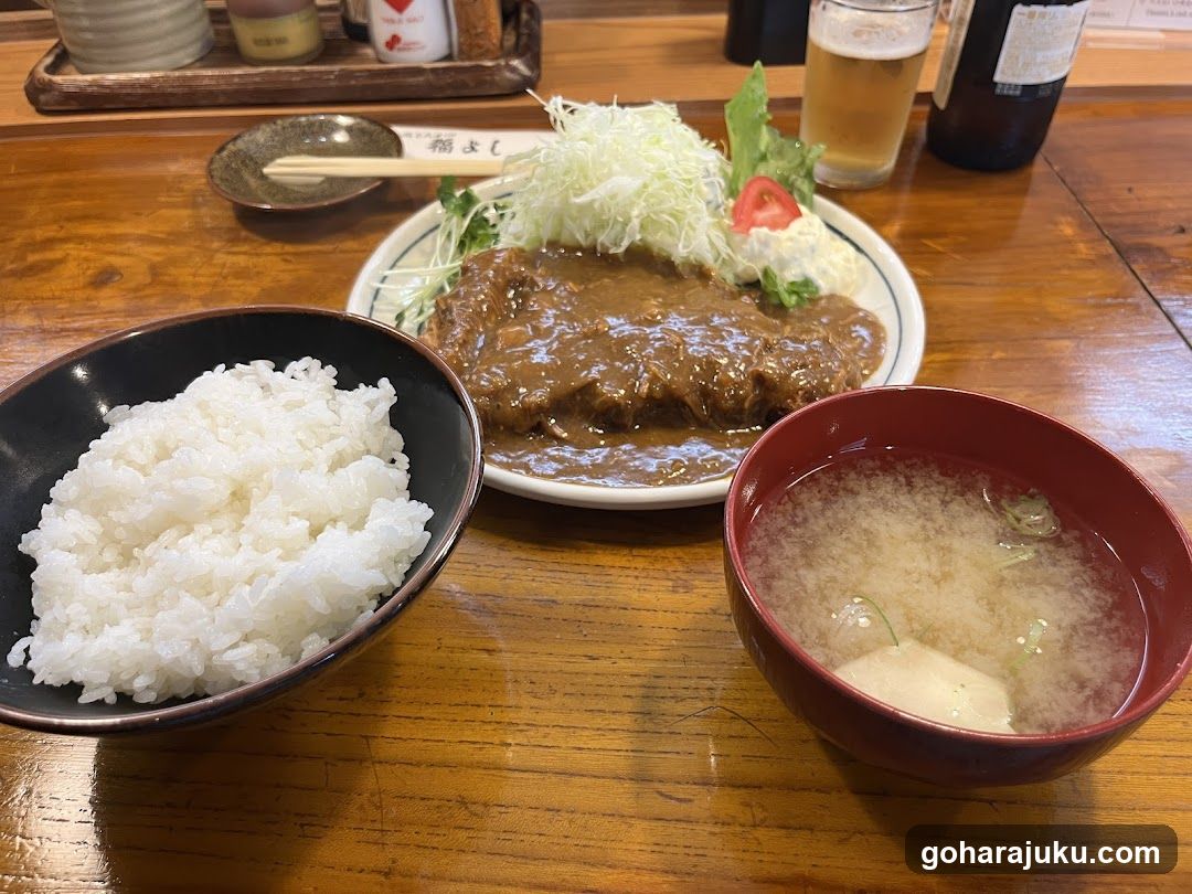 Japanese Meal on Wooden Table