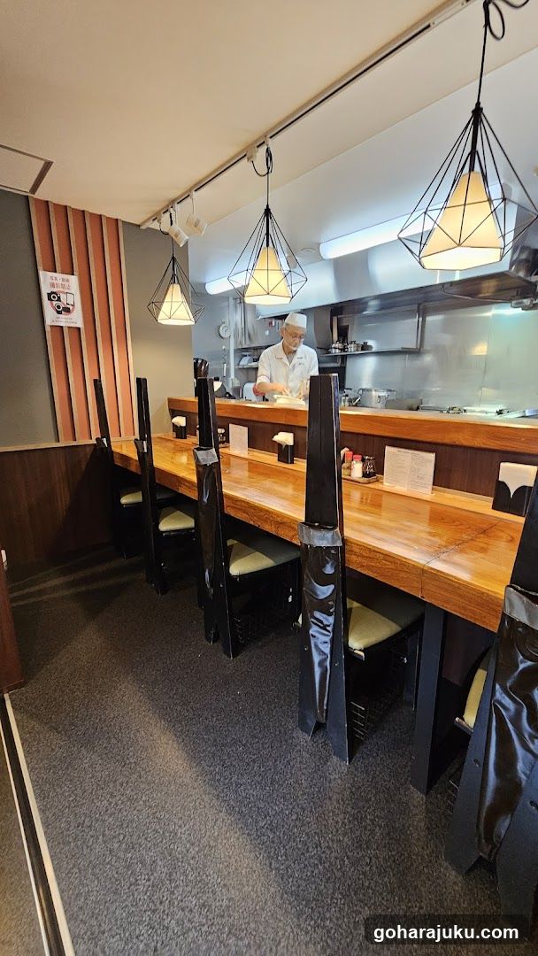 Restaurant Interior with Open Kitchen