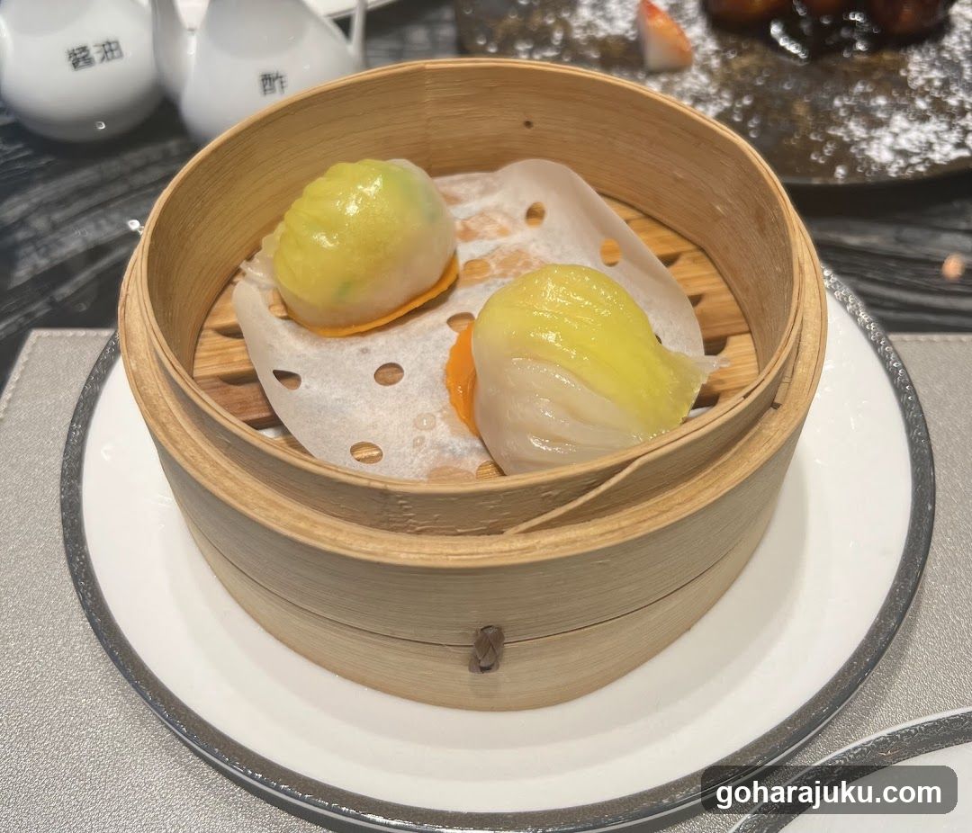 Steamed Dumplings in Bamboo Steamer