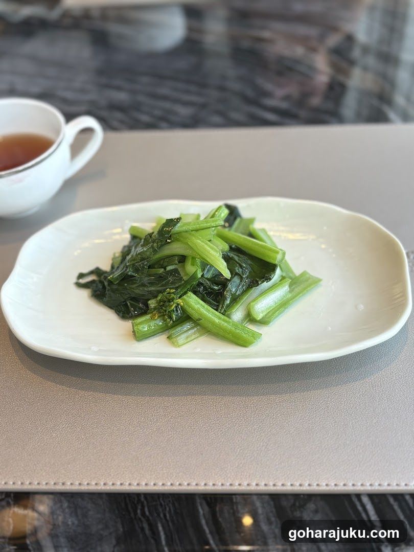 Steamed Greens with Tea