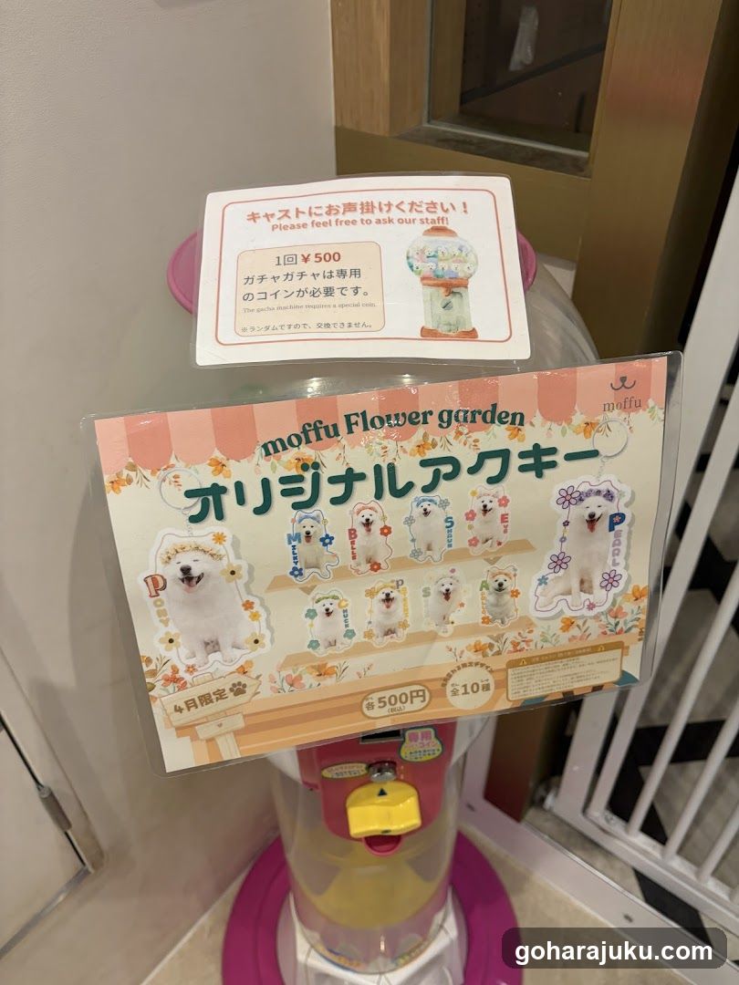 Gachapon Machine with Mofu Stickers