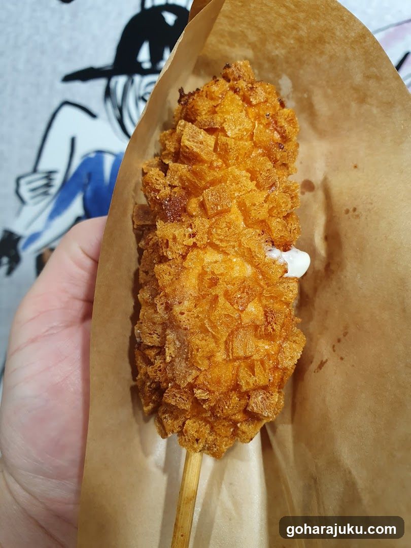 Fried Corn Dog on Stick