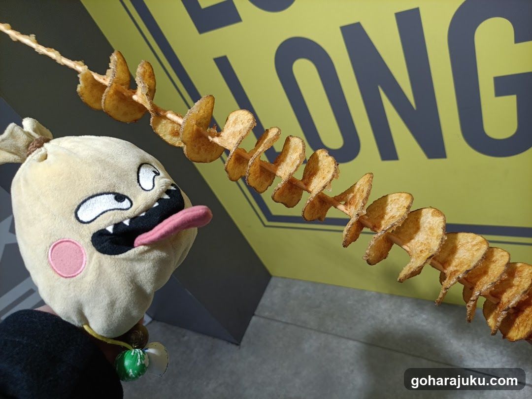 Plush toy with spiral potato chips