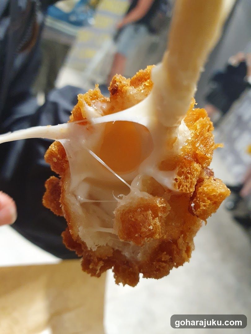 Fried Food with Cheese Pull