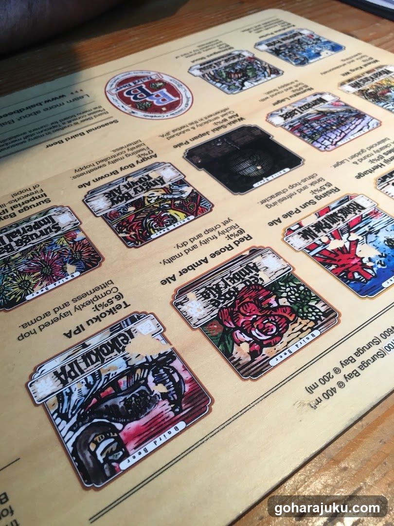 Beer Menu Card