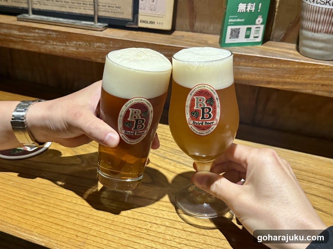 Beer Toast at Bar