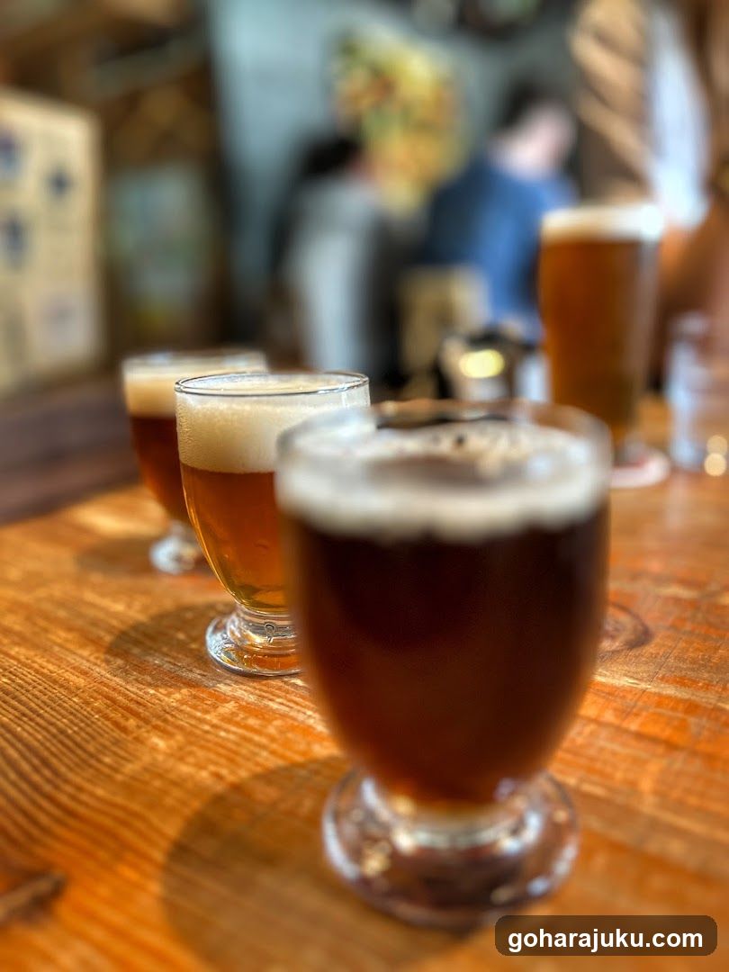 Beer Flight at a Bar