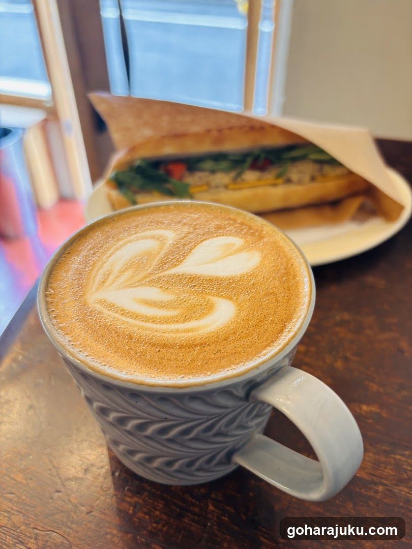 Latte and Sandwich