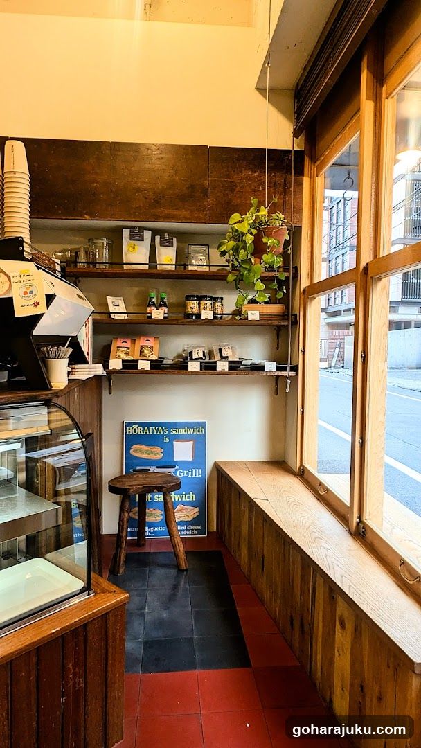 Interior of a small cafe or shop