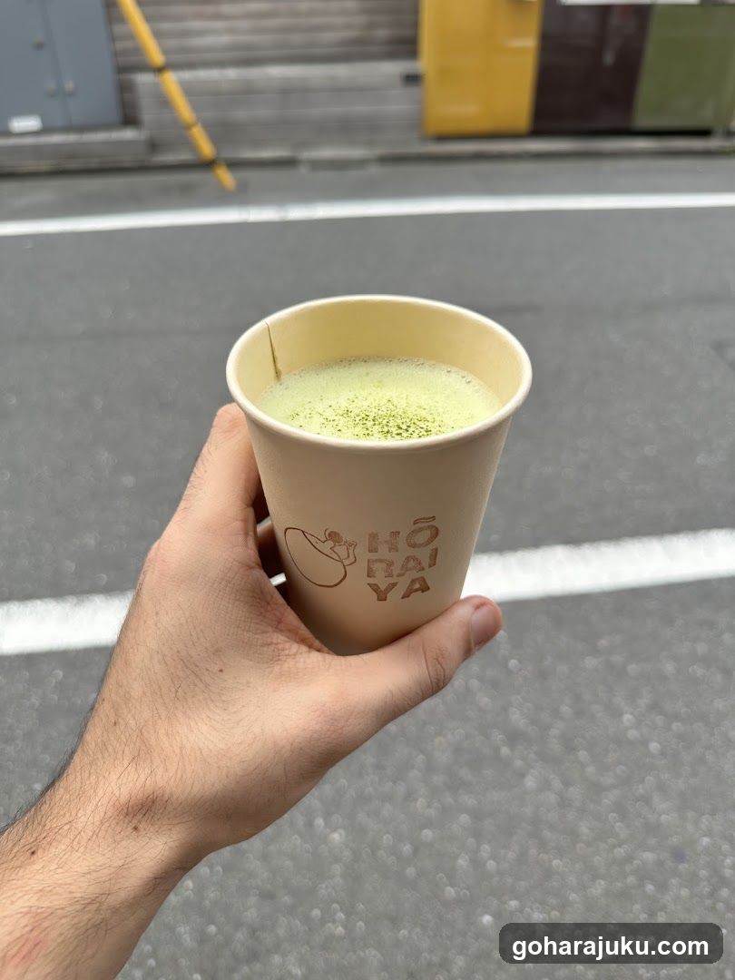 Matcha Drink in Paper Cup