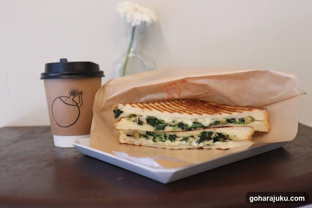 Grilled Sandwich and Coffee