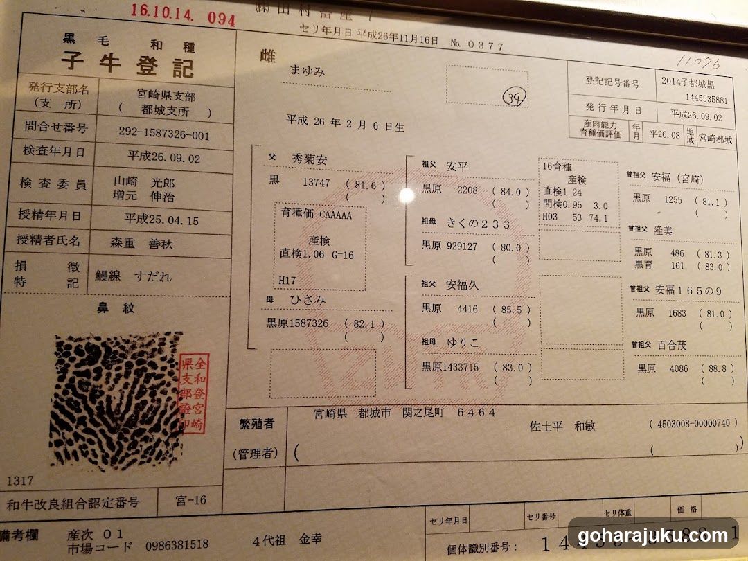 Animal Breeding Record Document