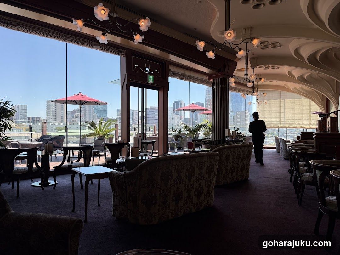 Elegant Lounge Interior with City View